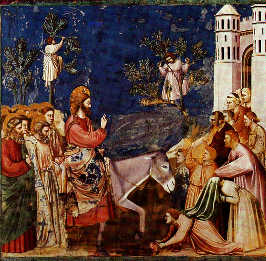 Triumphal Entry into Jerusalem by Giotto