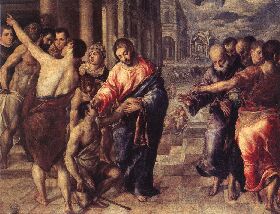 Healing the Blind by El Greco